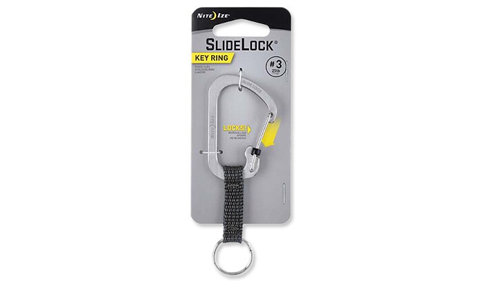 Mousqueton SlideLock Key Ring #3 CSLW3-11-R6 Nite Ize - Steel