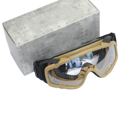 Lunettes tactiques SI avec fixation pour casque FMA - Tan