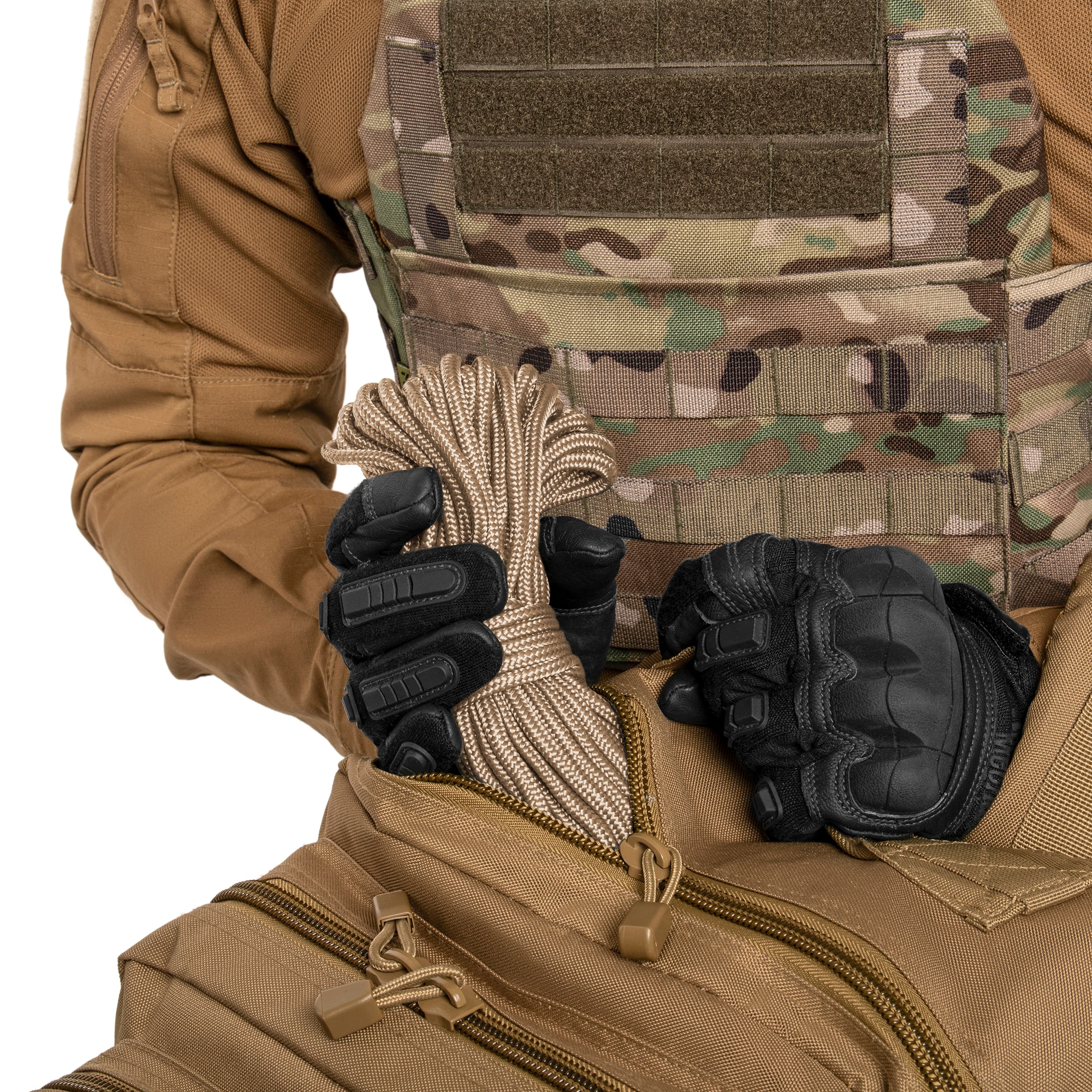 Corde Commando 5 mm x 15 m Mil-Tec - Coyote Brown