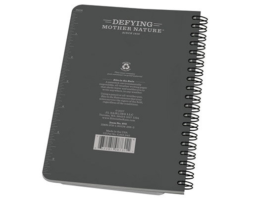 Carnet de notes imperméable 4 5/8x7'' 873 Rite in the Rain - Grey