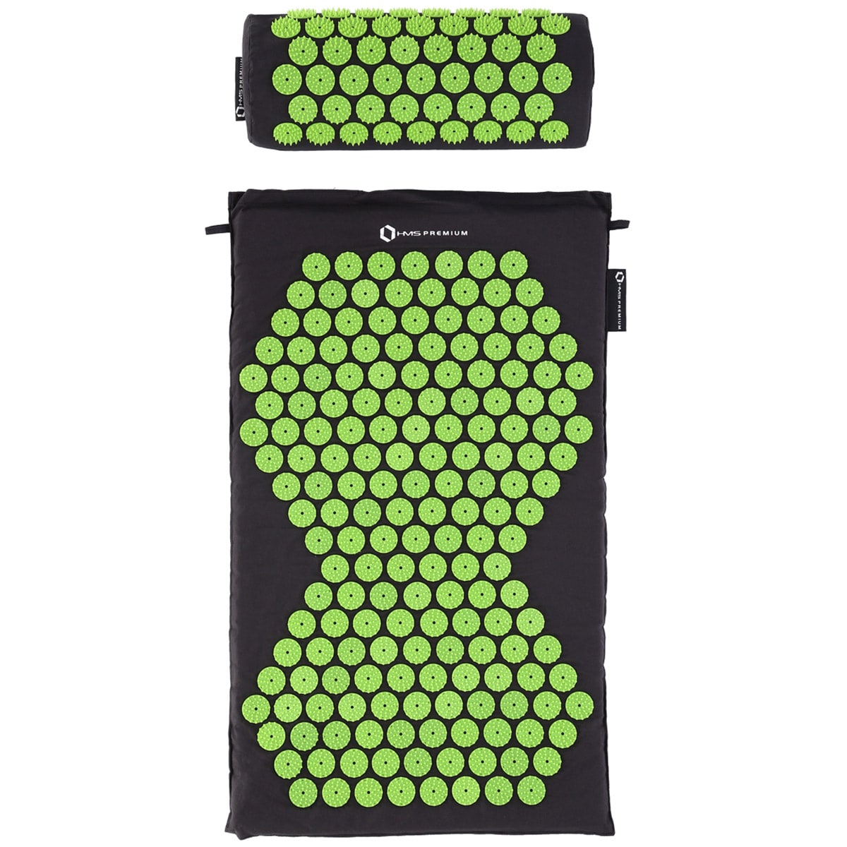 Tapis d'acupression Premium AKM03 HMS - black/green