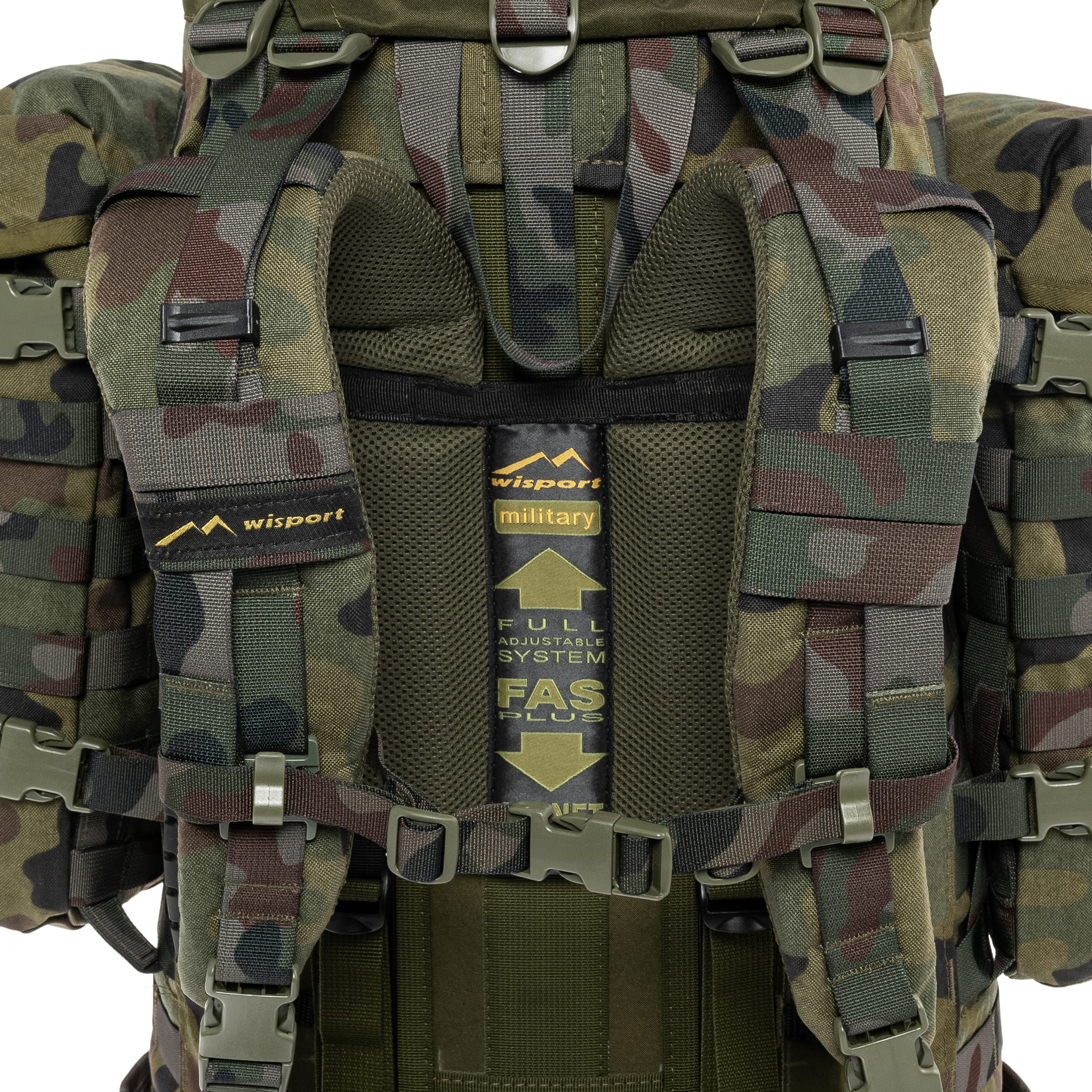 Sac à dos Wildcat 65 L Wisport - wz.93 Pantera PL Woodland