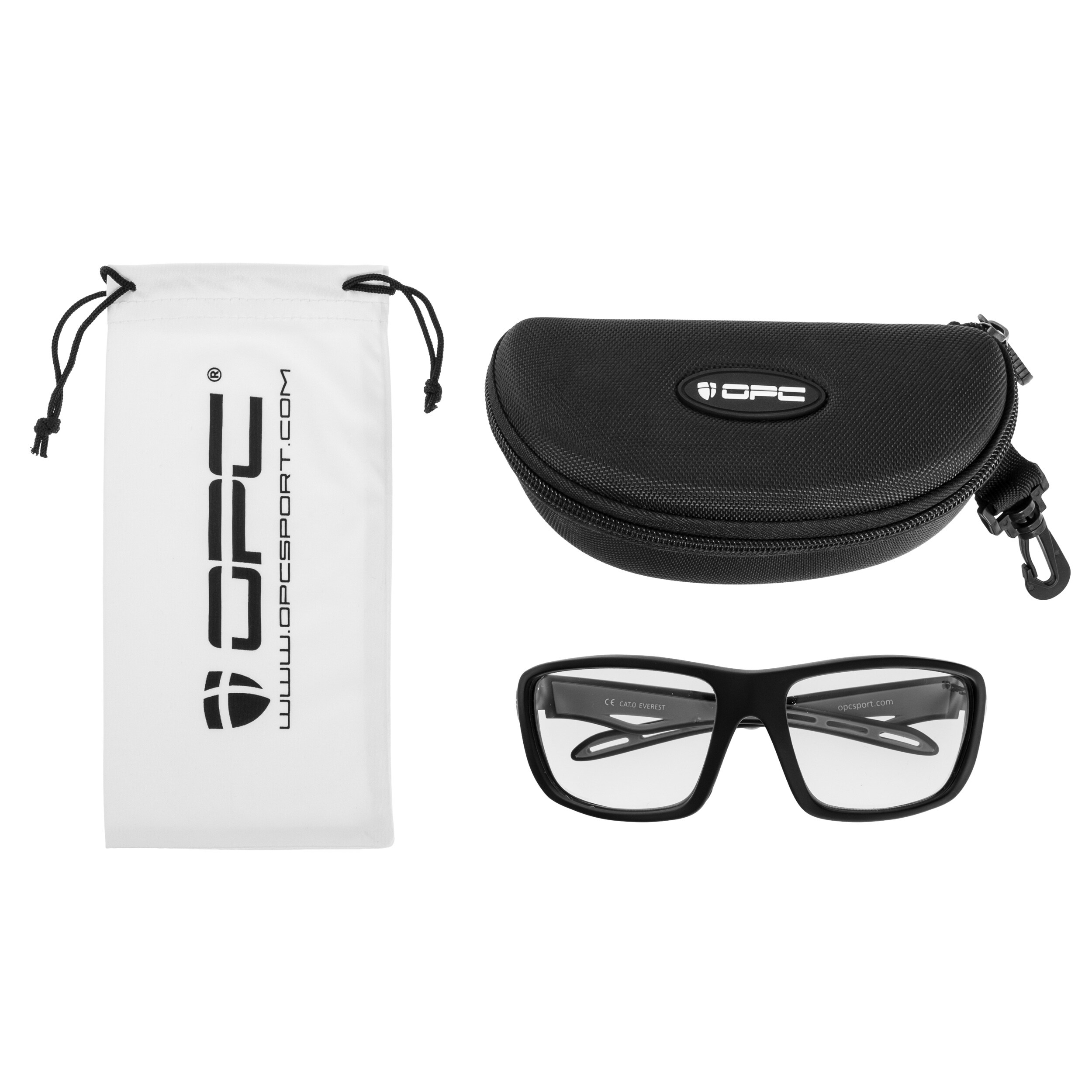 Lunettes de protection Sport Everest OPC - Blk Mat Clear