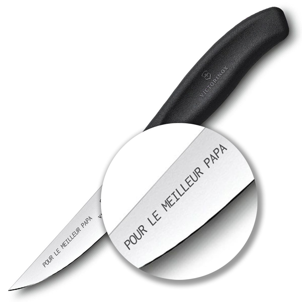 Couteau de cuisine à portionner 12 cm Swiss Classic Victorinox - Black