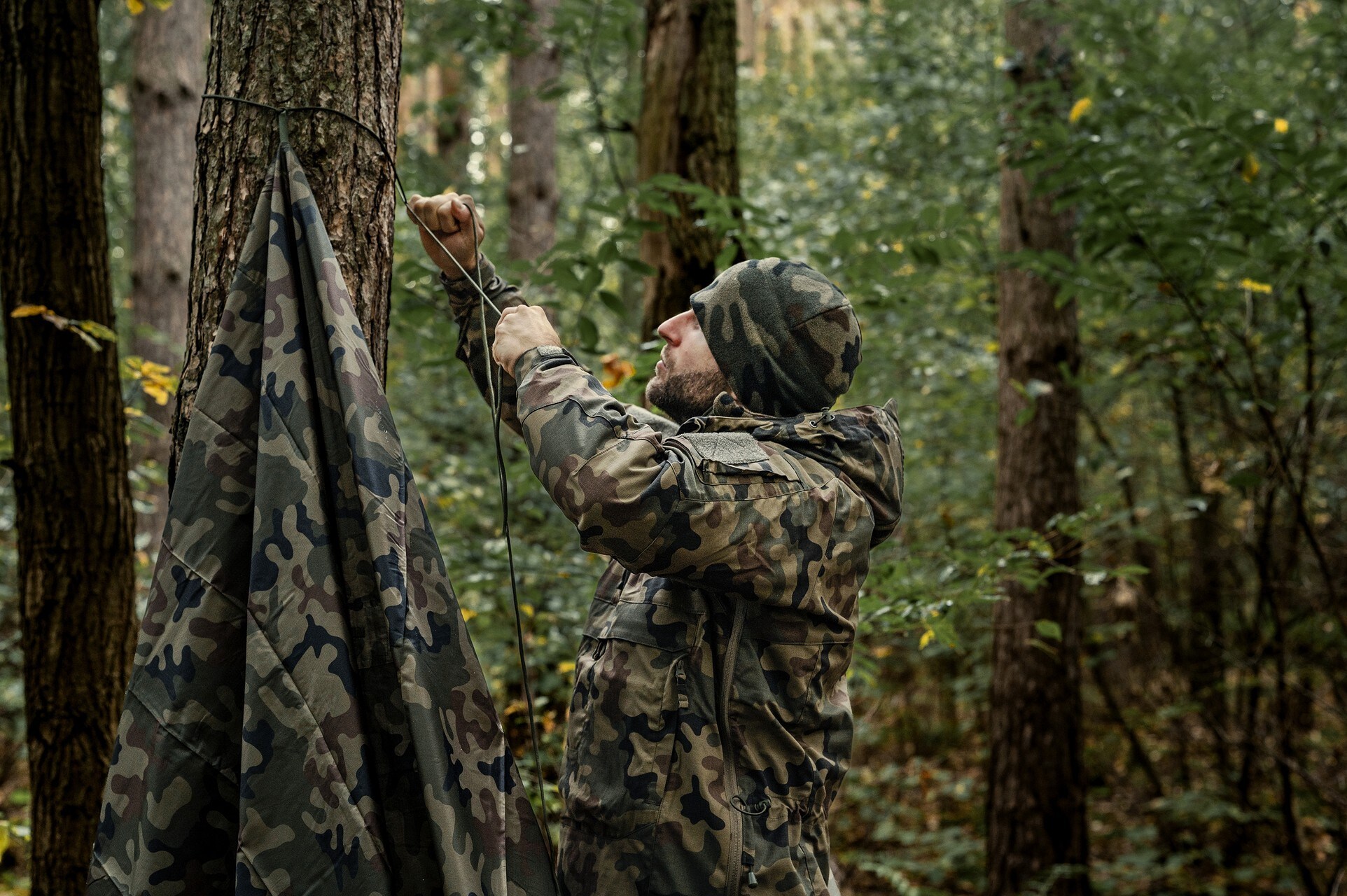 Bonnet Watch Cap Helikon-Tex - wz.93 Pantera PL Woodland