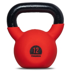 Haltère (Kettlebell) en fonte 12 kg avec revêtement en caoutchouc Thorn+Fit