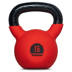 Kettlebell en fonte 16 kg avec revêtement en caoutchouc Thorn+Fit