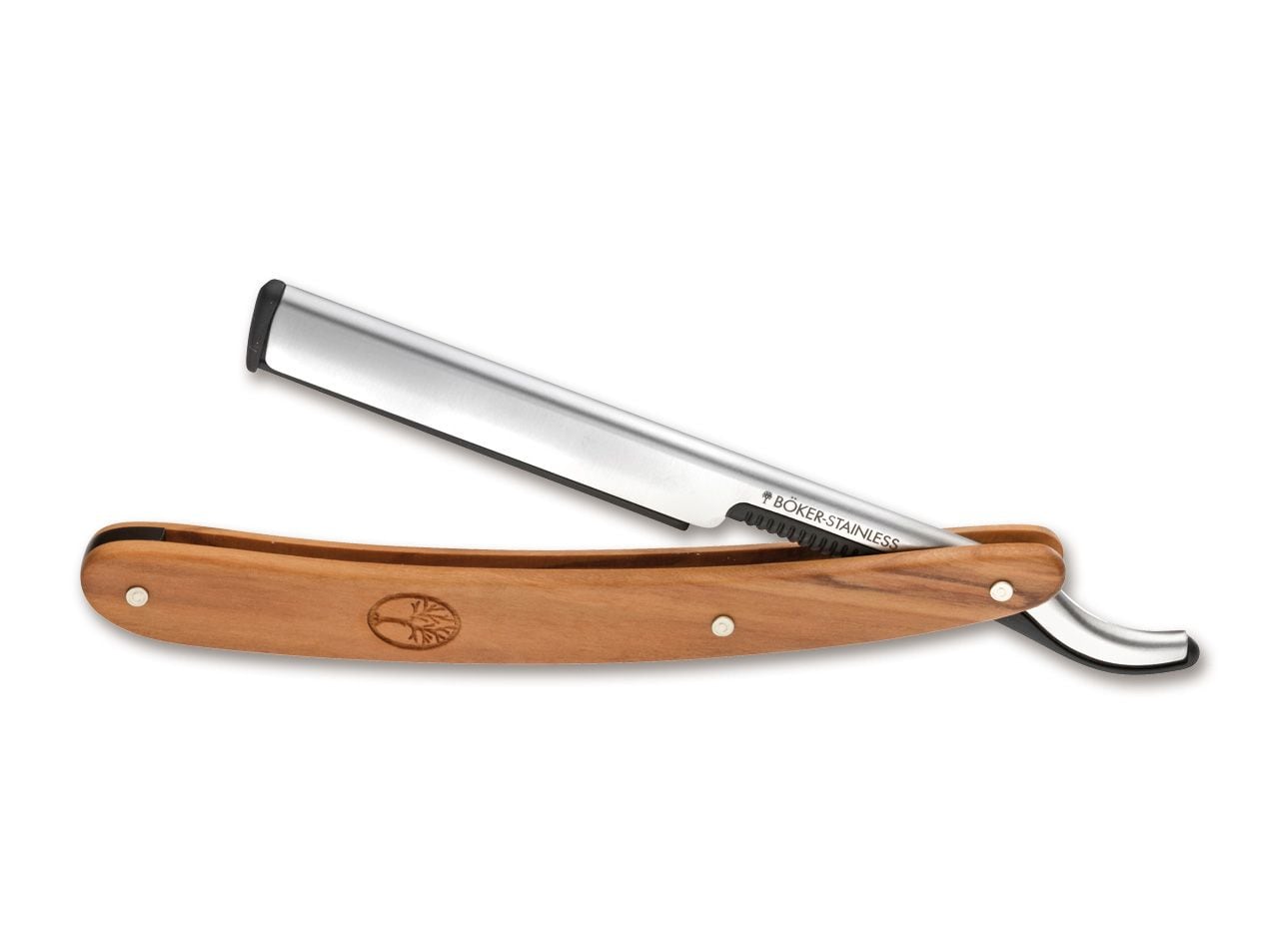 Lame de rasoir Solingen Barberette Boker - Olive