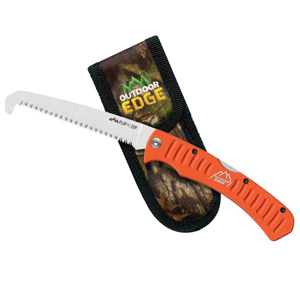 Scie pliante Flip n' Zip Outdoor Edge - Orange