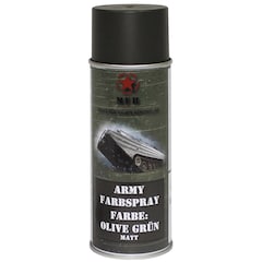 Peinture militaire en aérosol 400 ml MFH - Olive Green Mat