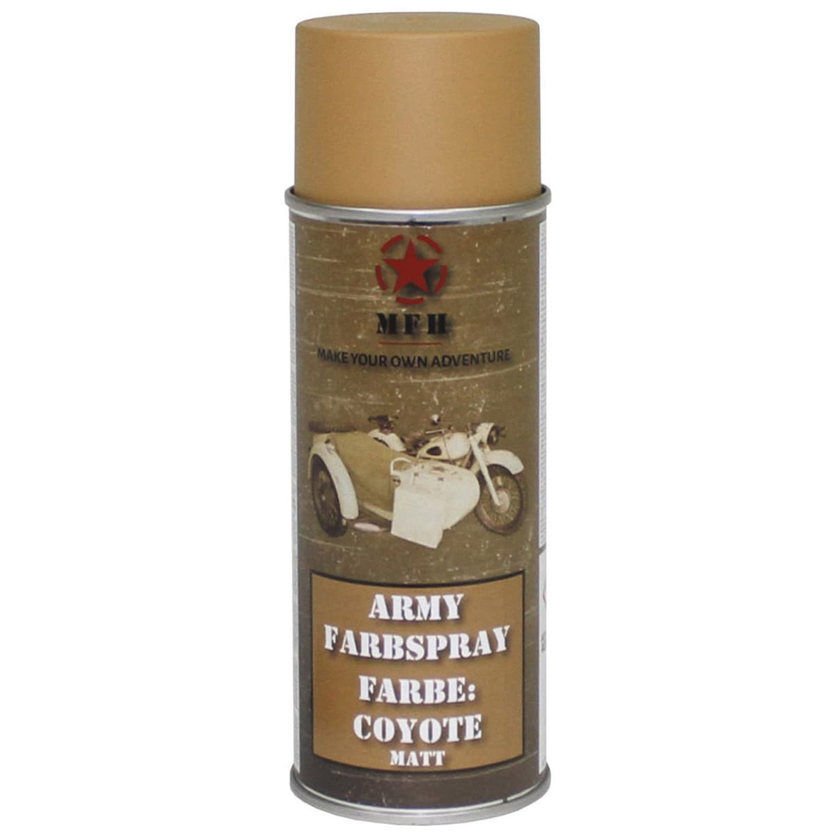 Peinture militaire en spray 400 ml MFH - Coyote Mat