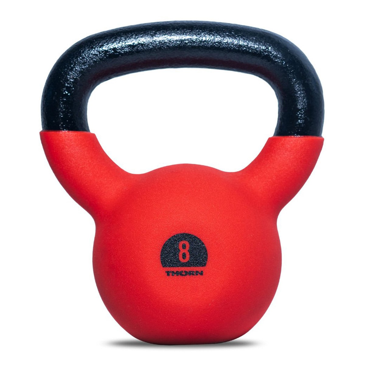 Kettlebell en fonte 8 kg avec revêtement en caoutchouc Thorn+Fit