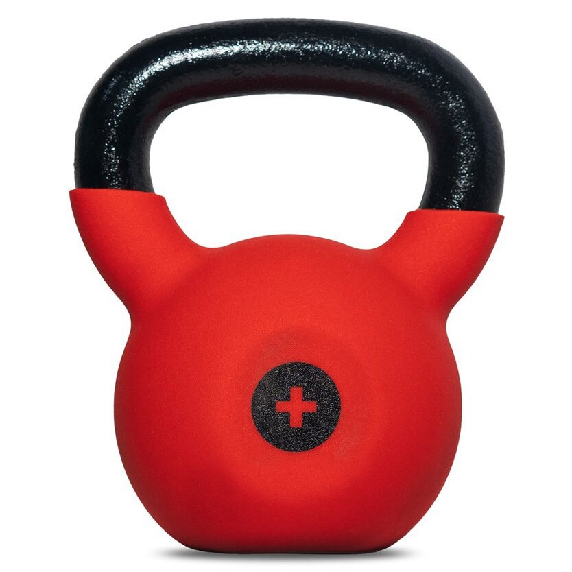 Kettlebell en fonte 8 kg avec revêtement en caoutchouc Thorn+Fit