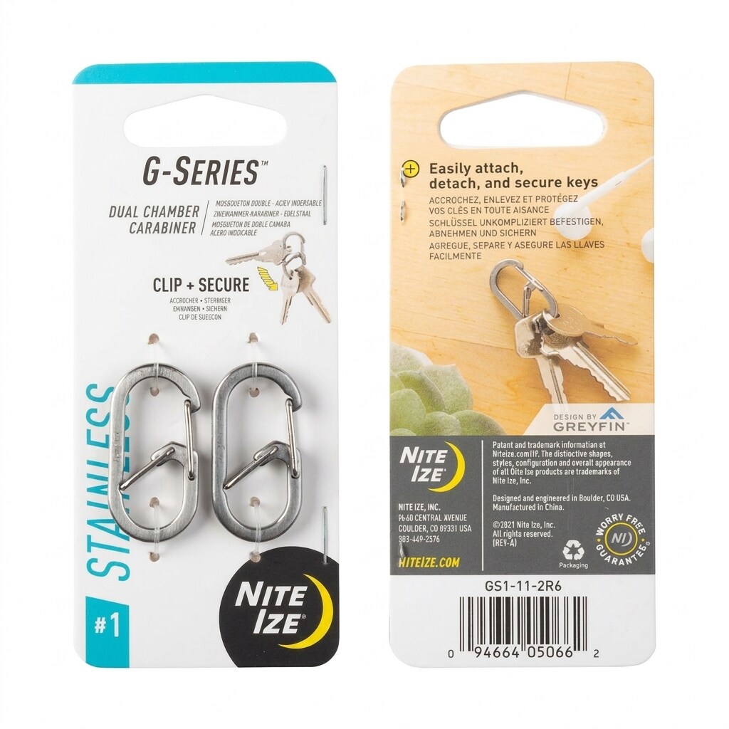Mousqueton G-Serie 1 Nite Ize 2 pcs. - Silver