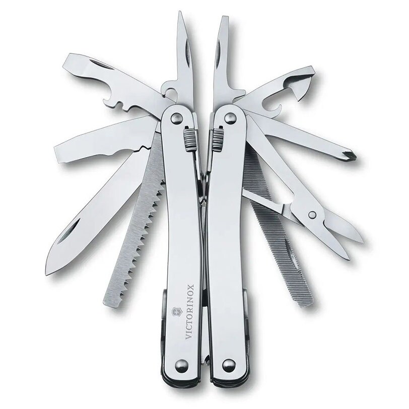 Multitool SwissTool Spirit X Plus Ratchet Victorinox - étui en cuir