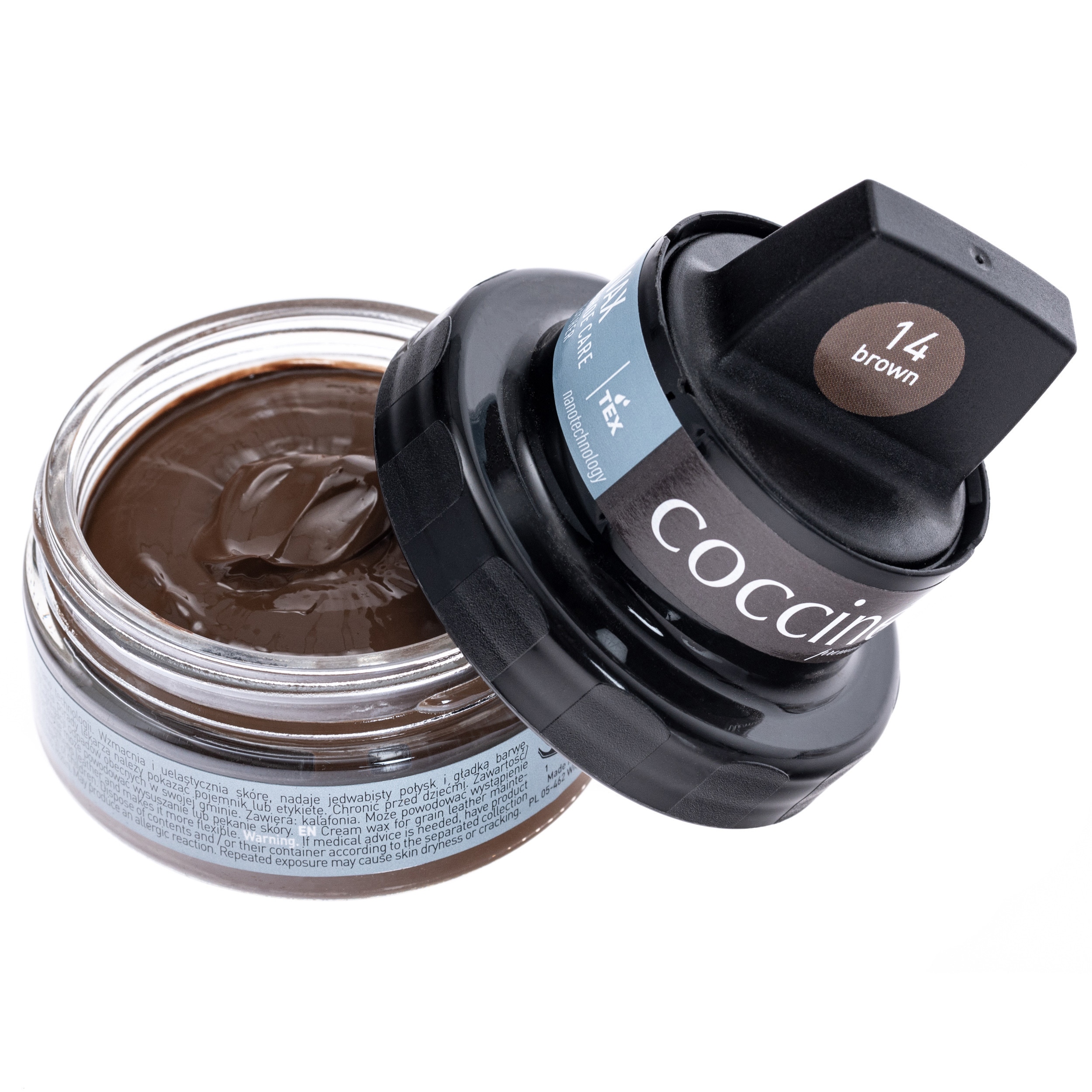 Cire à cuir Nano Wax 50 ml Coccine - Brown