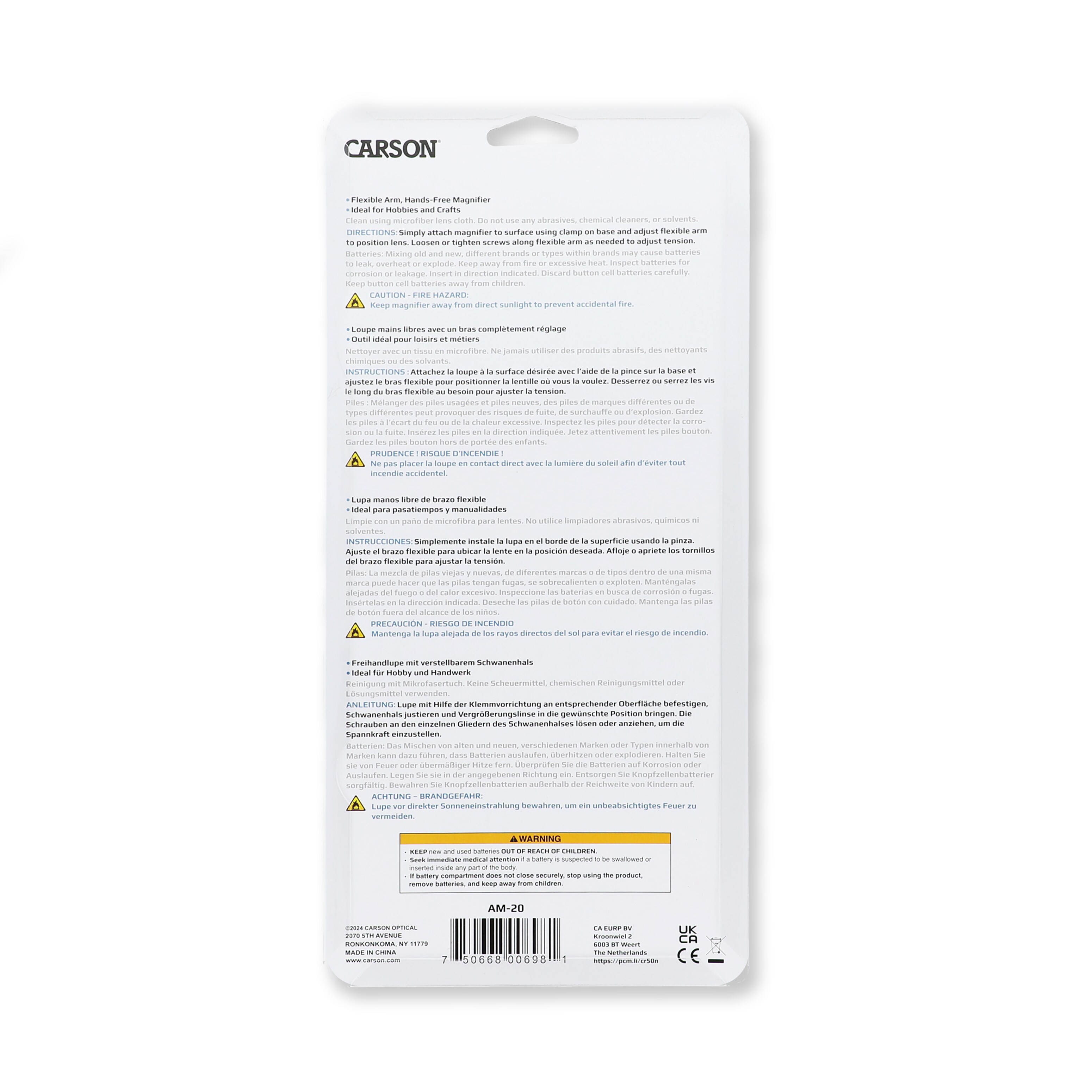 Loupe Attach-A-Mag Clip 2x Carson