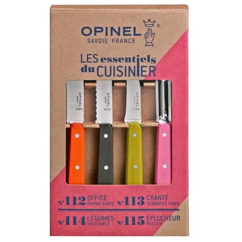 Ensemble de couteaux de cuisine Essentials Fifties Box Set Opinel