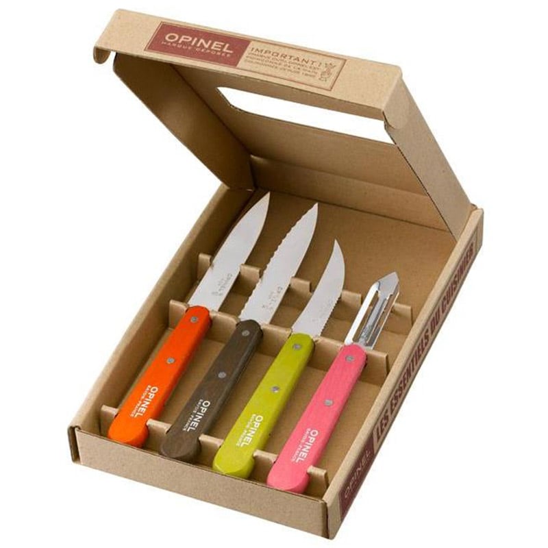 Ensemble de couteaux de cuisine Essentials Fifties Box Set Opinel