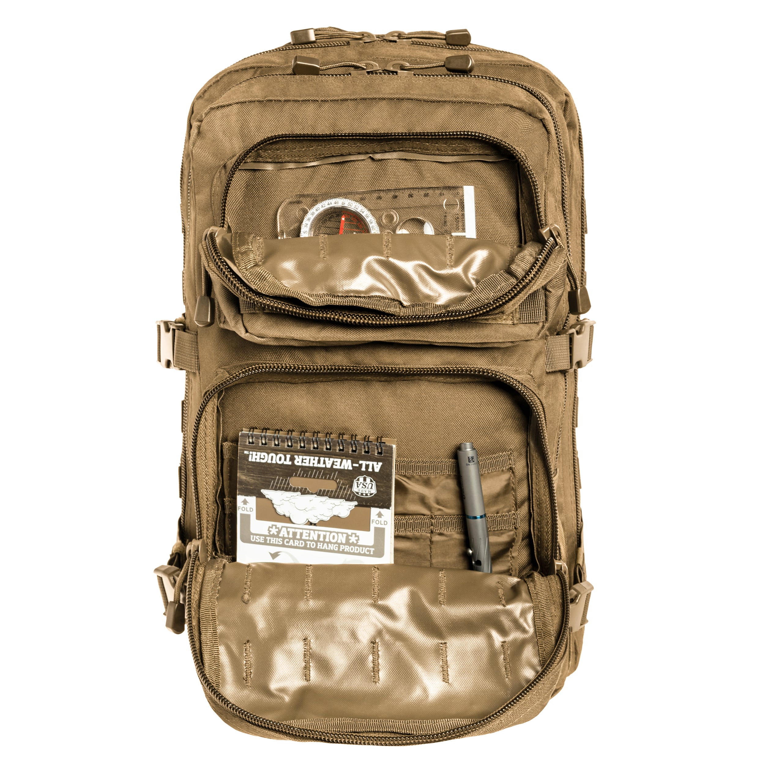 Sac à dos Assault Pack Large 36 L Mil-Tec - Coyote Brown
