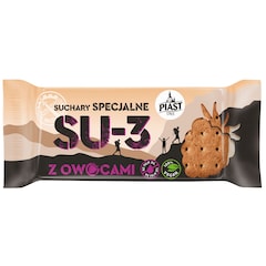 Biscottes spéciales aux fruits lyophilisés SU-3 70g Piast