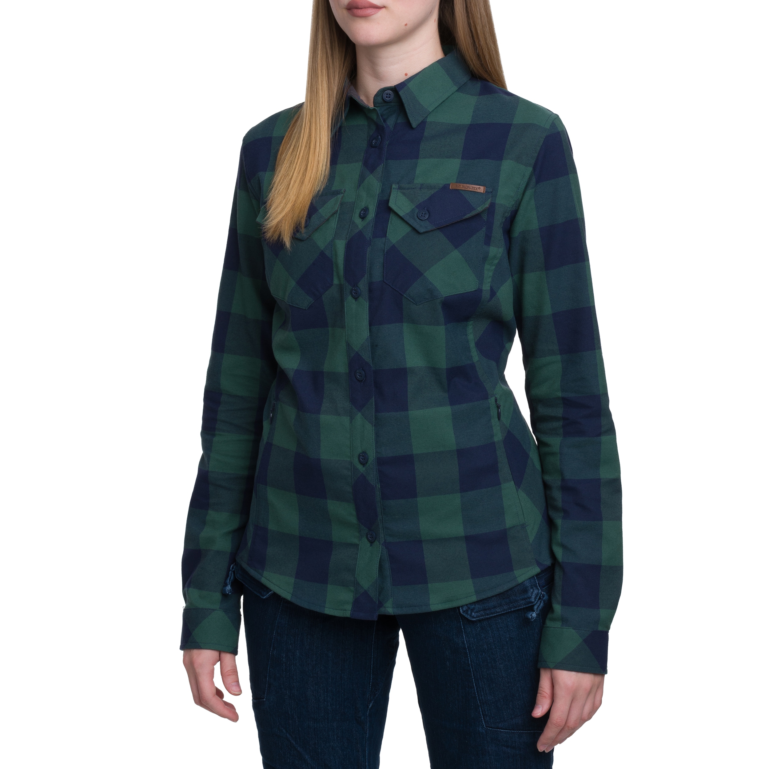 Chemise pour femme Marigold Helikon - Moss Green Checkered