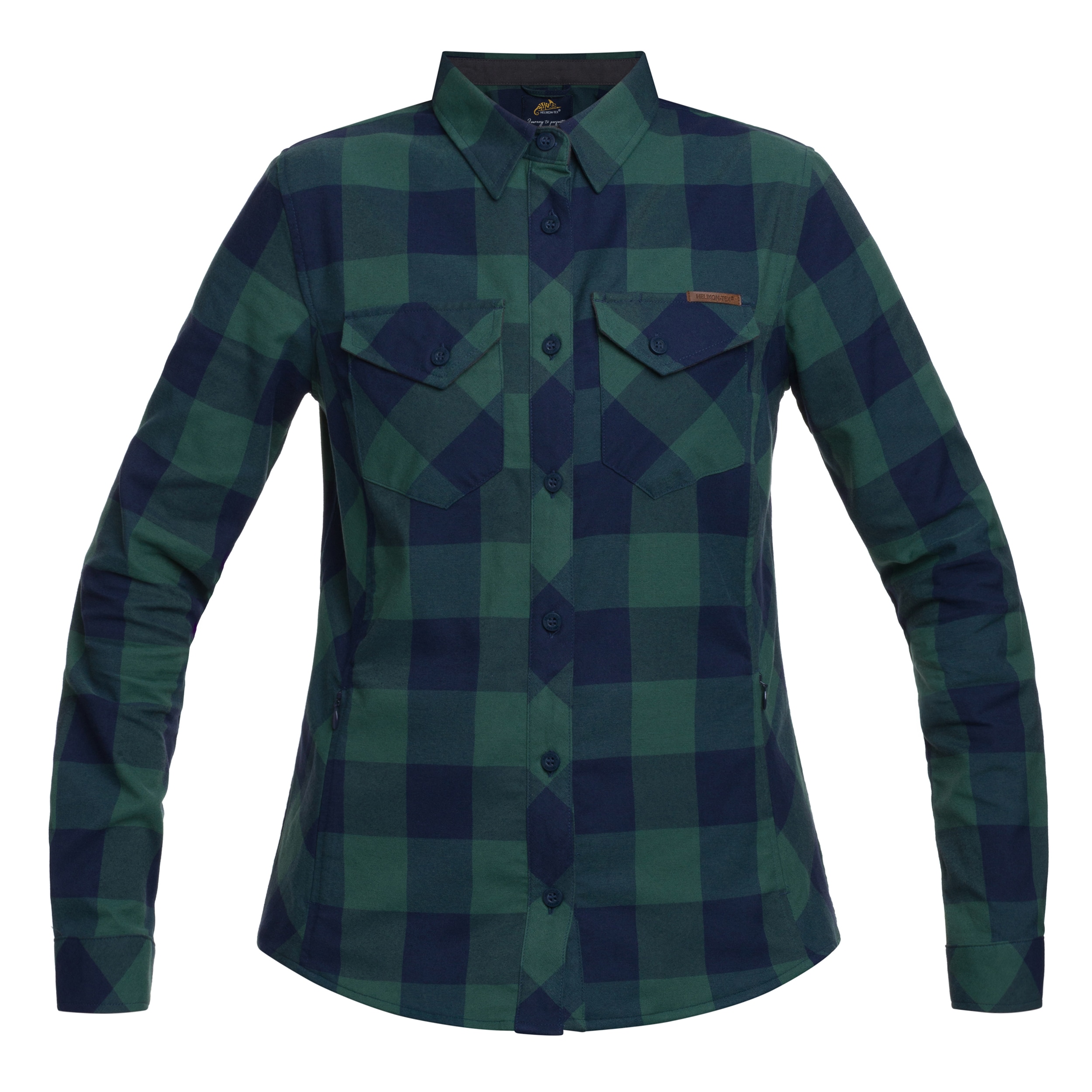 Chemise pour femme Marigold Helikon - Moss Green Checkered