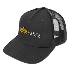 Casquette Label Trucker Cap Alpha Industries - Black