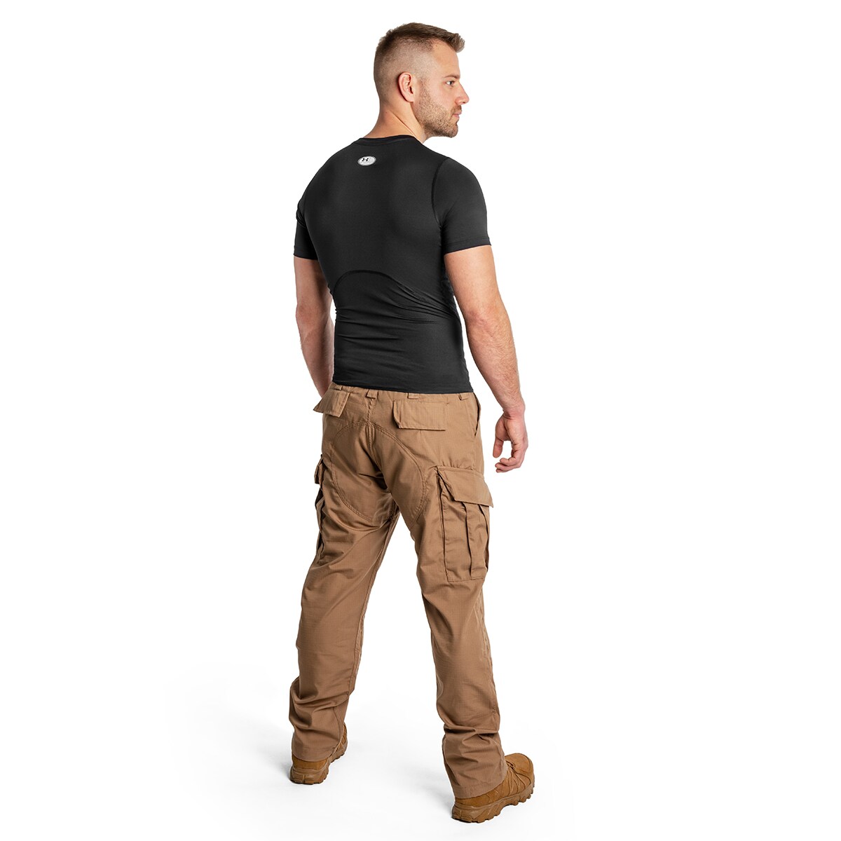 T-shirt thermoactif HeatGear Armour Short Sleeve Under Armour - Black