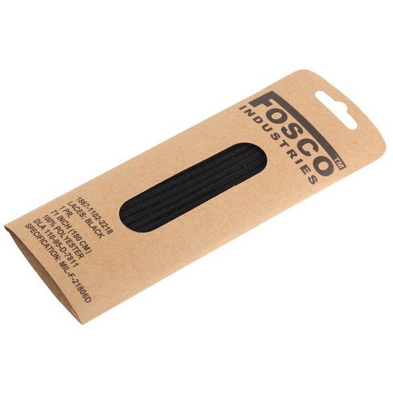 Lacets 180 cm Fosco Black Acheter en ligne Magasin en ligne MILITARY.EU