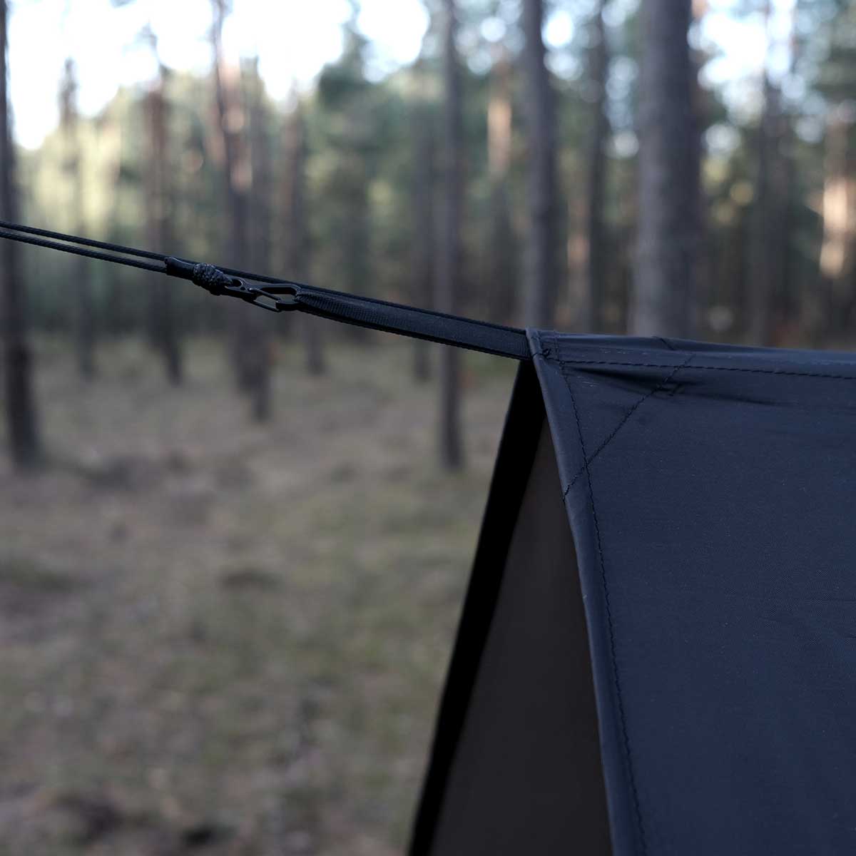 Bâche de bivouac Termo Tarp 3x3 TigerWood - Black