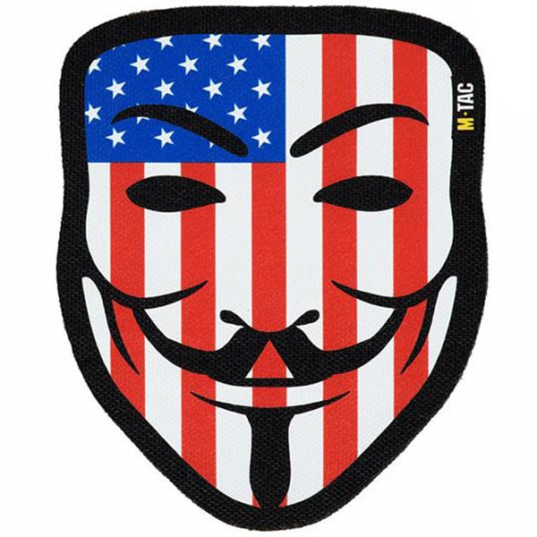 Patch Anonymous M-Tac - Black/USA