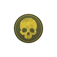 Patch 3D Fingerprint Skull 101 Inc. - Yellow