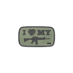 Patch 3D I Love My M4 101 Inc. - Green OD