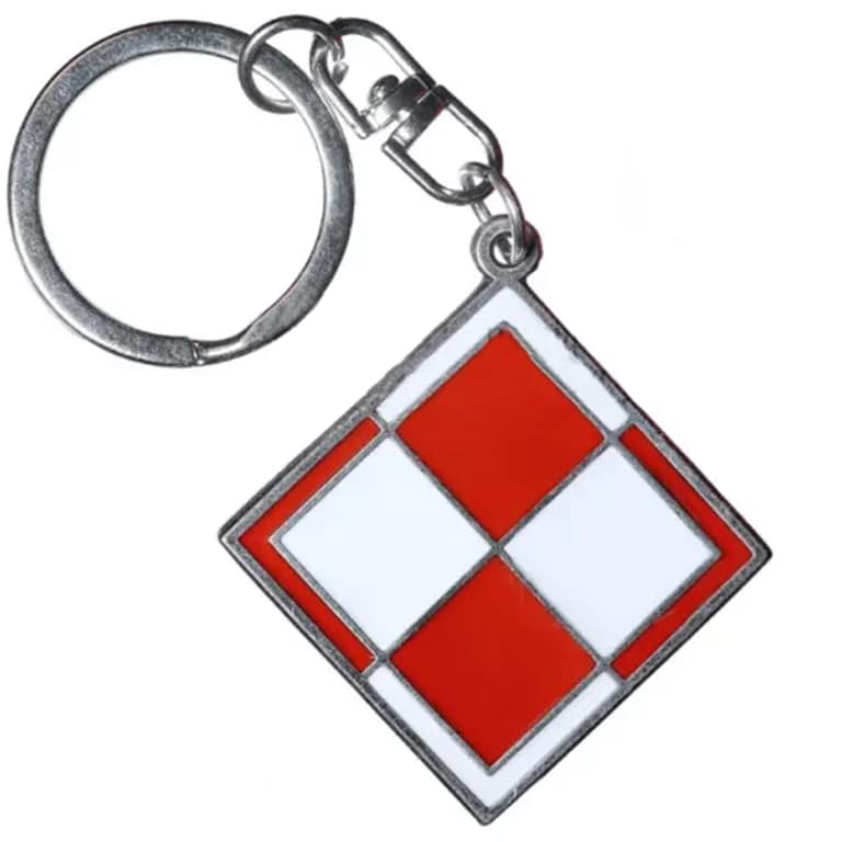 Porte-clé Échiquier PiK - White/Red