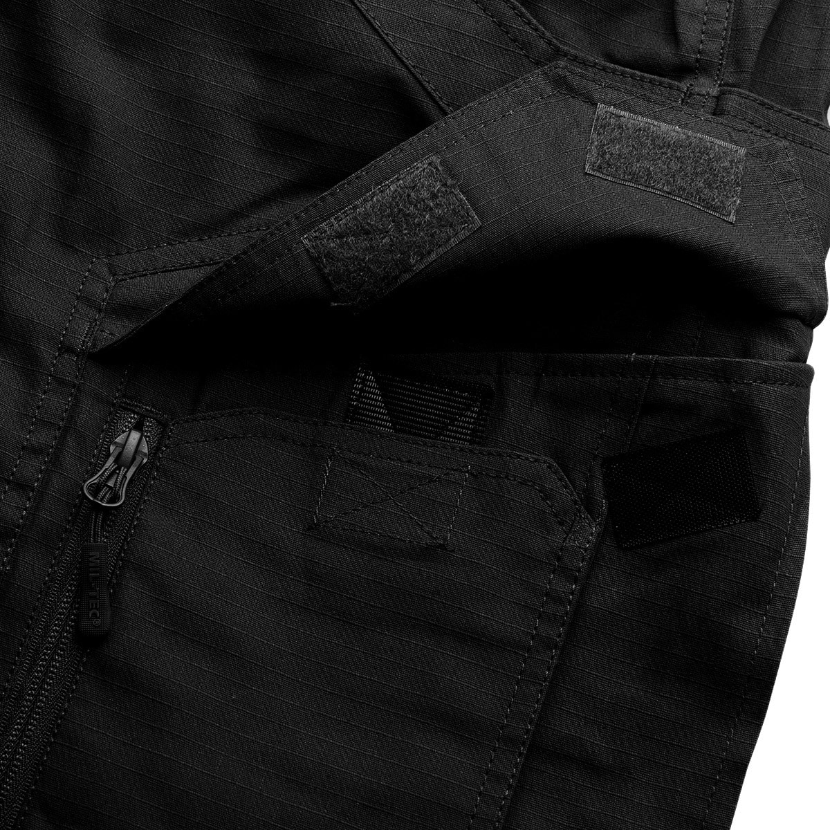 Shorts Assault Rip-Stop Mil-Tec - Black