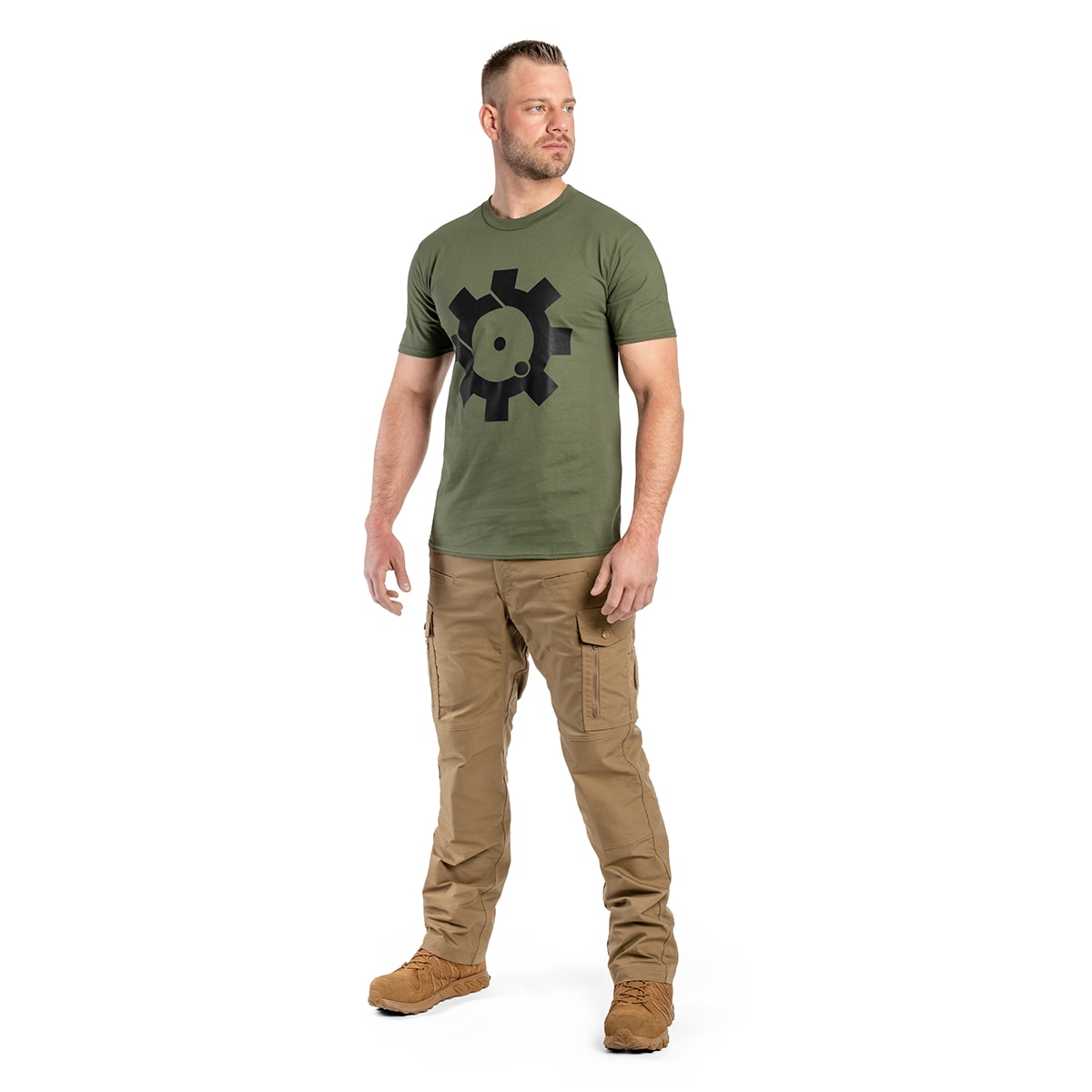 T-shirt AR15 Bolt Face Kałdun - Green/Black