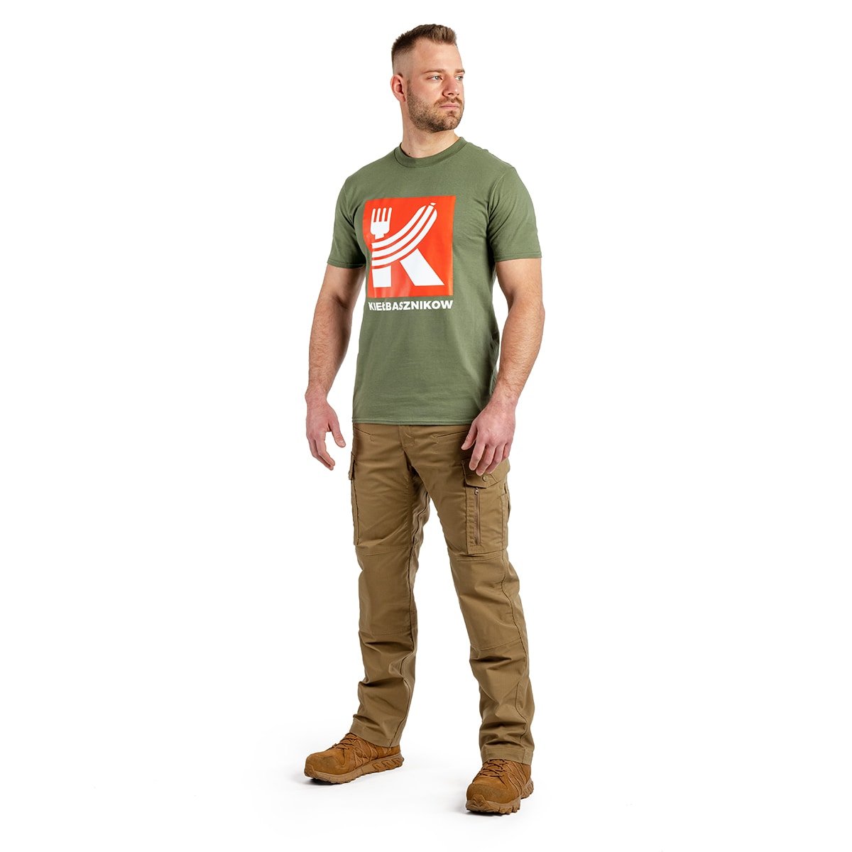 T-shirt Kiełbasznikow Kałdun - Green