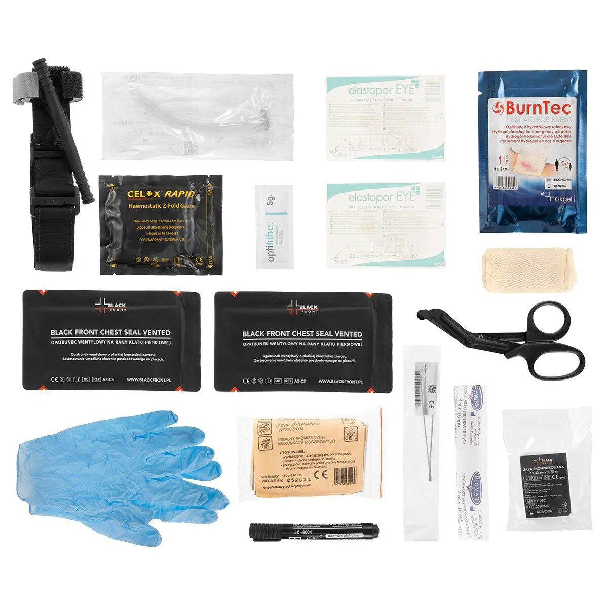 Trousse tactique de premiers secours avec accessoires - pack Premium Medaid 