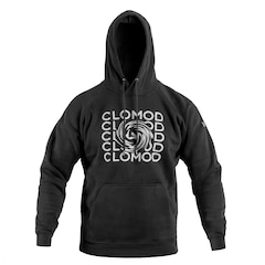Sweatshirt CloMod Hoody Twirl Pentagon - Black