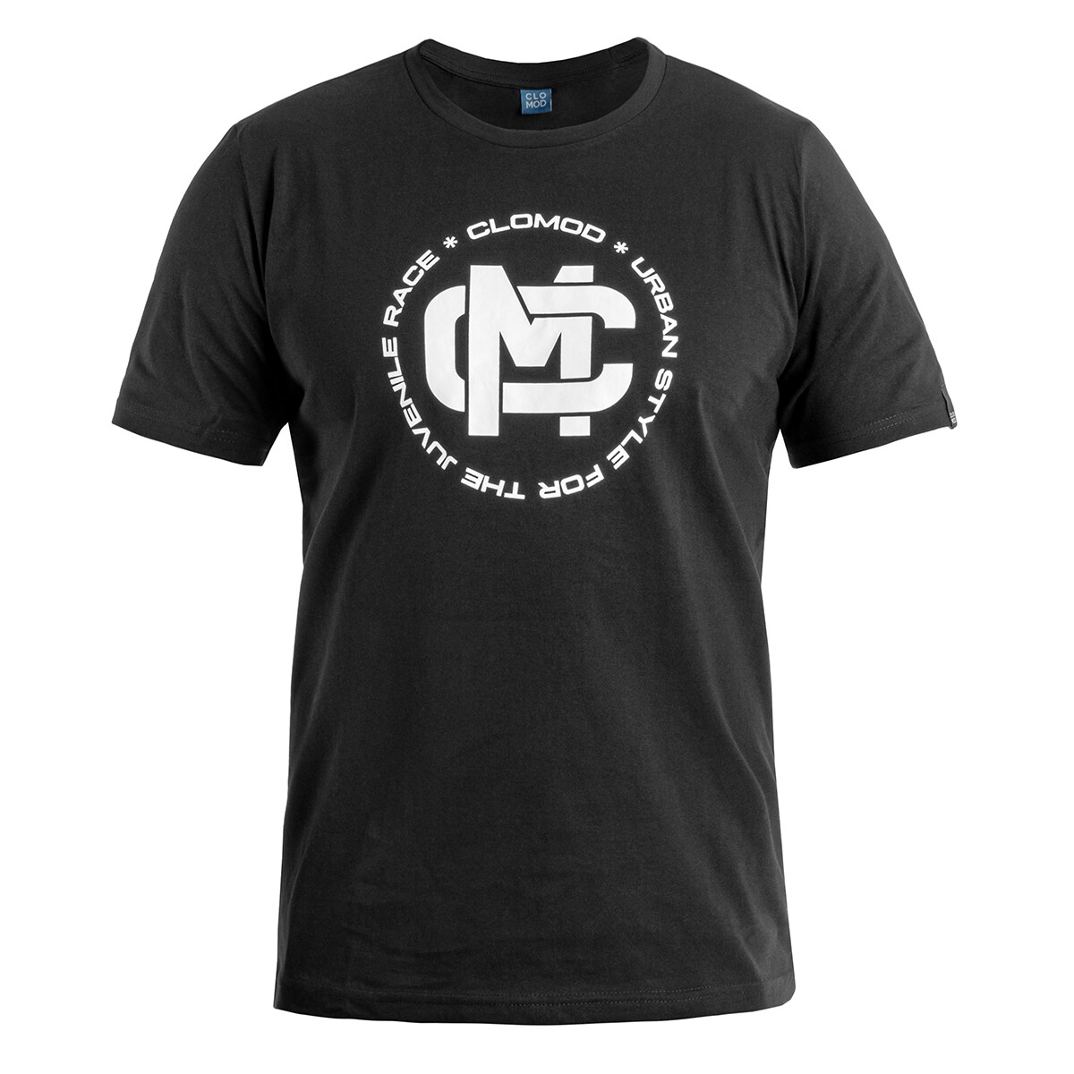T-shirt CloMod Initials Pentagon - Black
