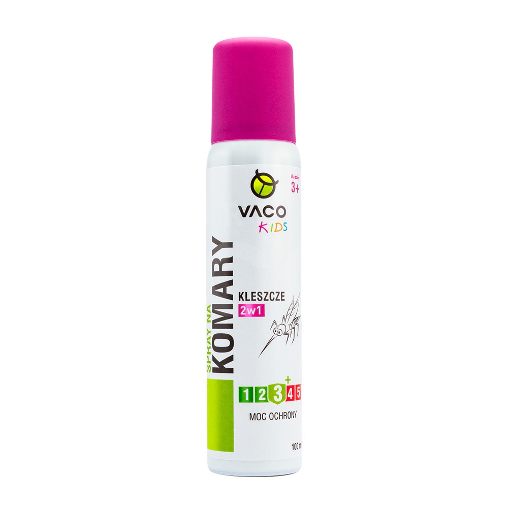 Spray contre les moustiques, les tiques et les simulies 100 ml Vaco Kids