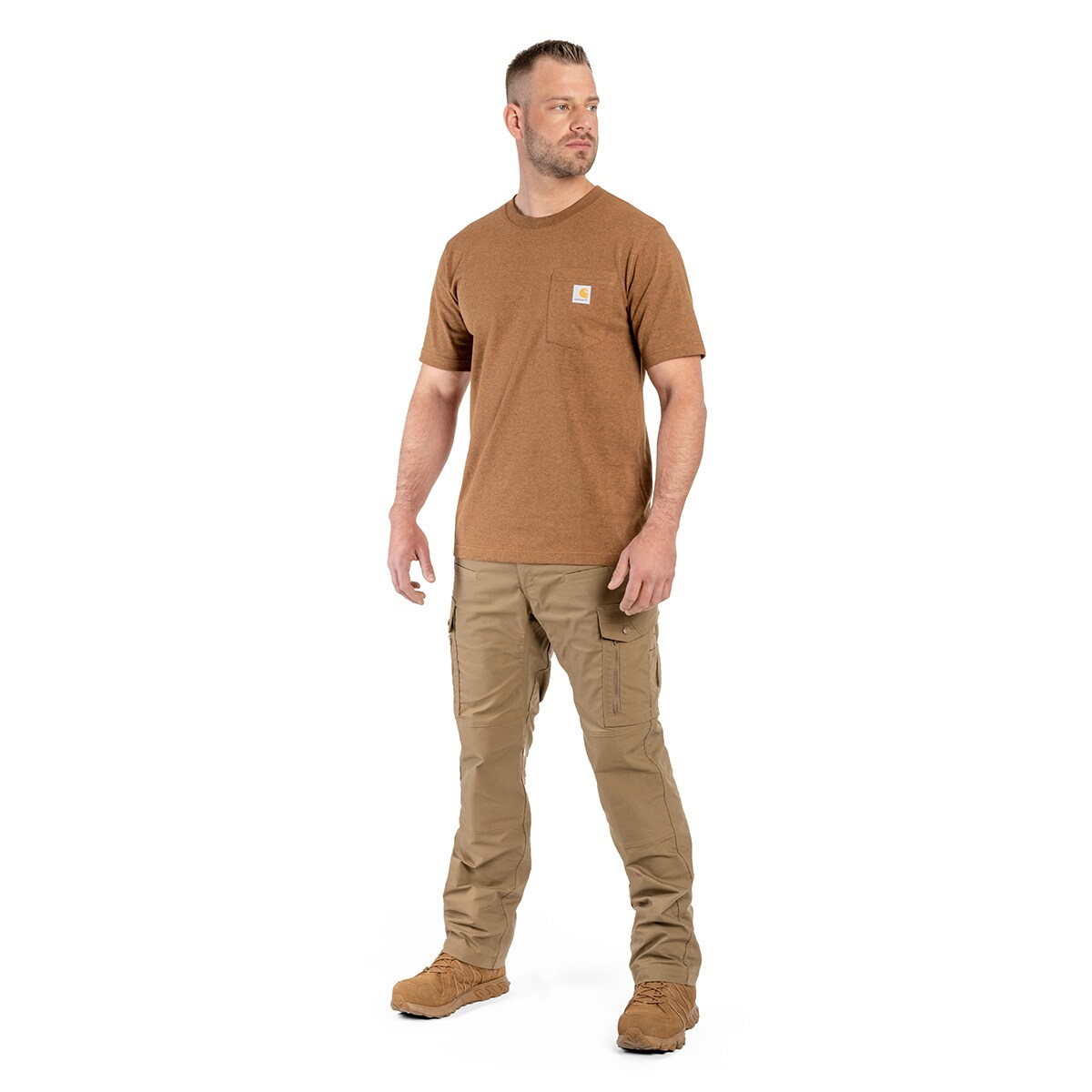 T-Shirt K87 Pocket Carhartt - Oiled Walnut Heather