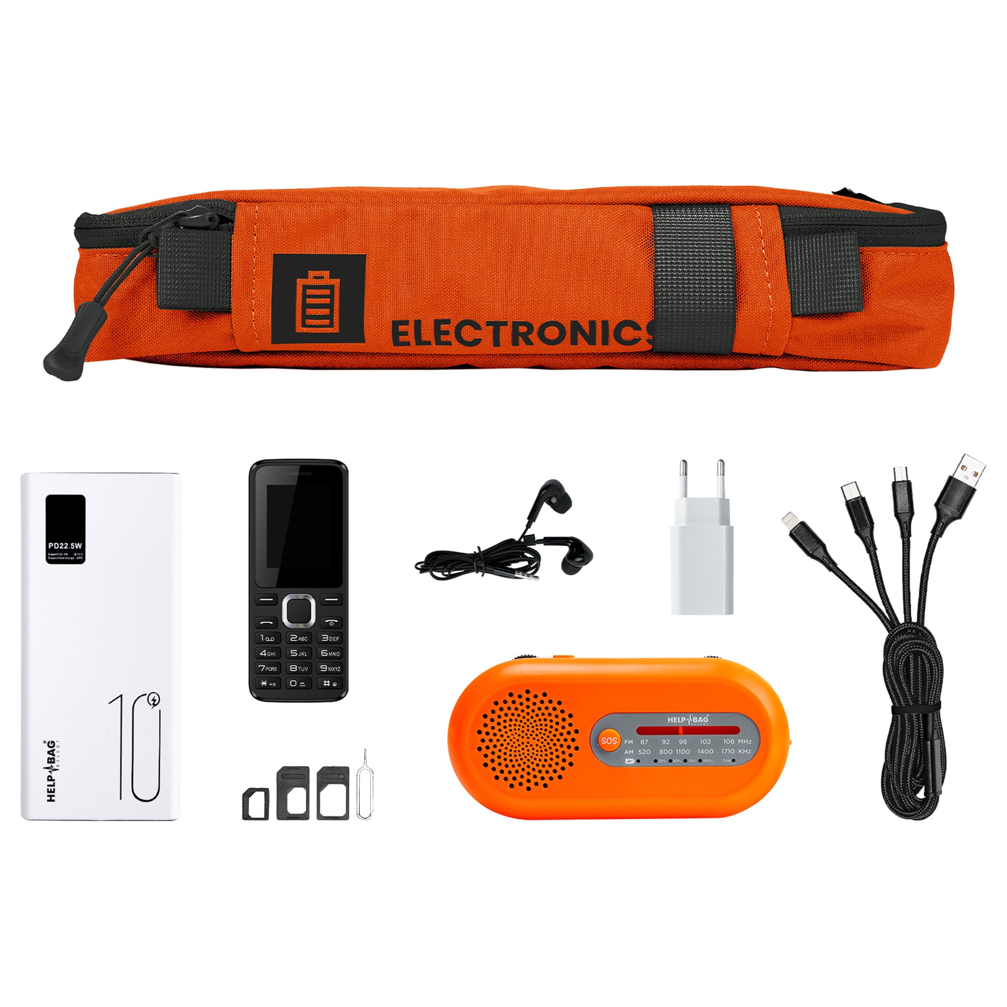 Kit de secours Help Bag Max - Flame Orange