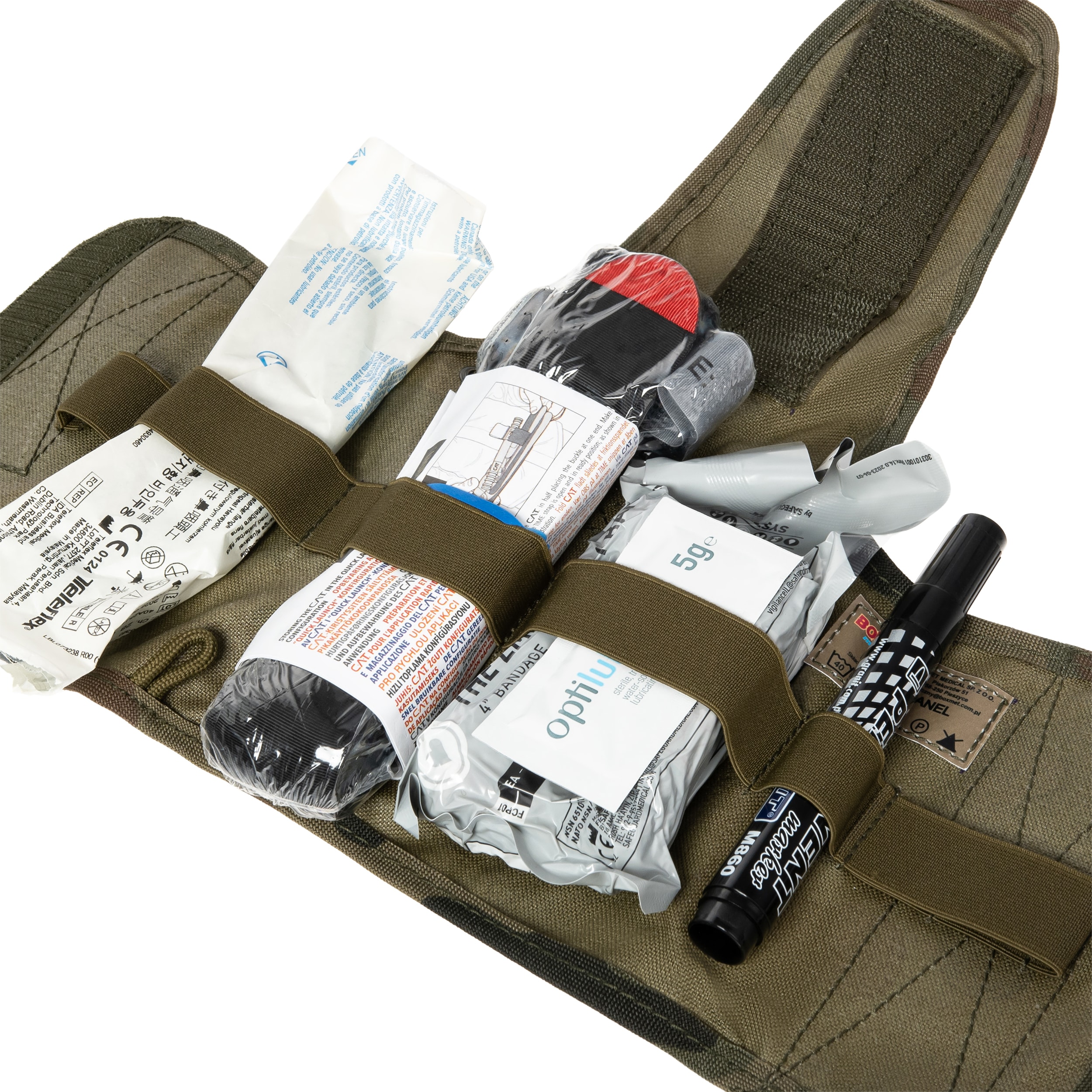 Trousse de secours tactique avec accessoires IPMED IRR Boxmet Medical - wz.93 Pantera PL Woodland
