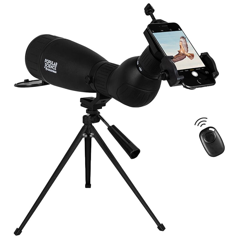 Longue-vue avec adaptateur photo LandScout Bluetooth 20-60x65 Celestron 