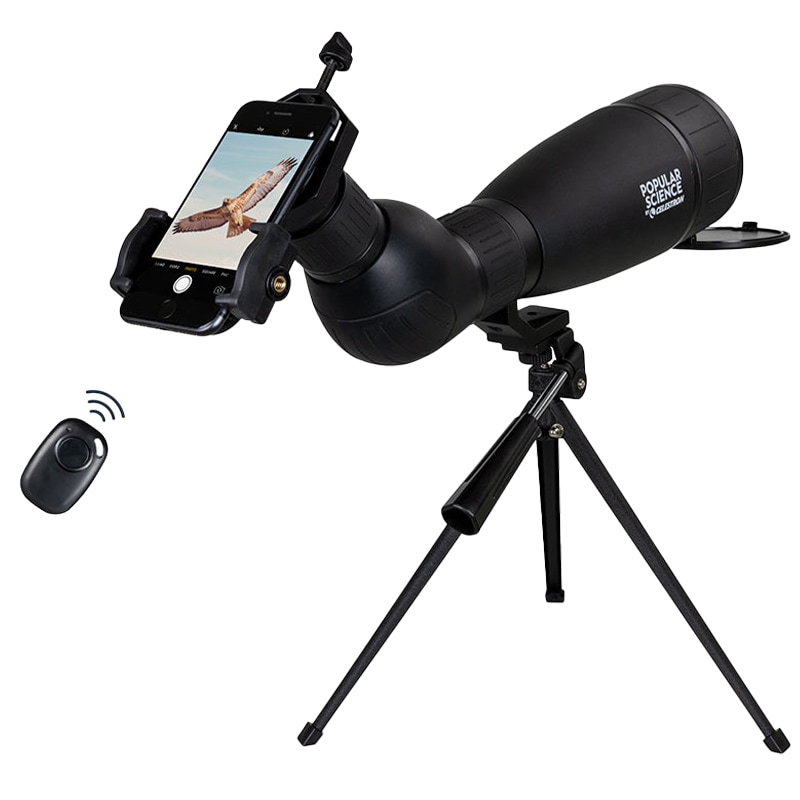 Longue-vue avec adaptateur photo LandScout Bluetooth 20-60x65 Celestron 