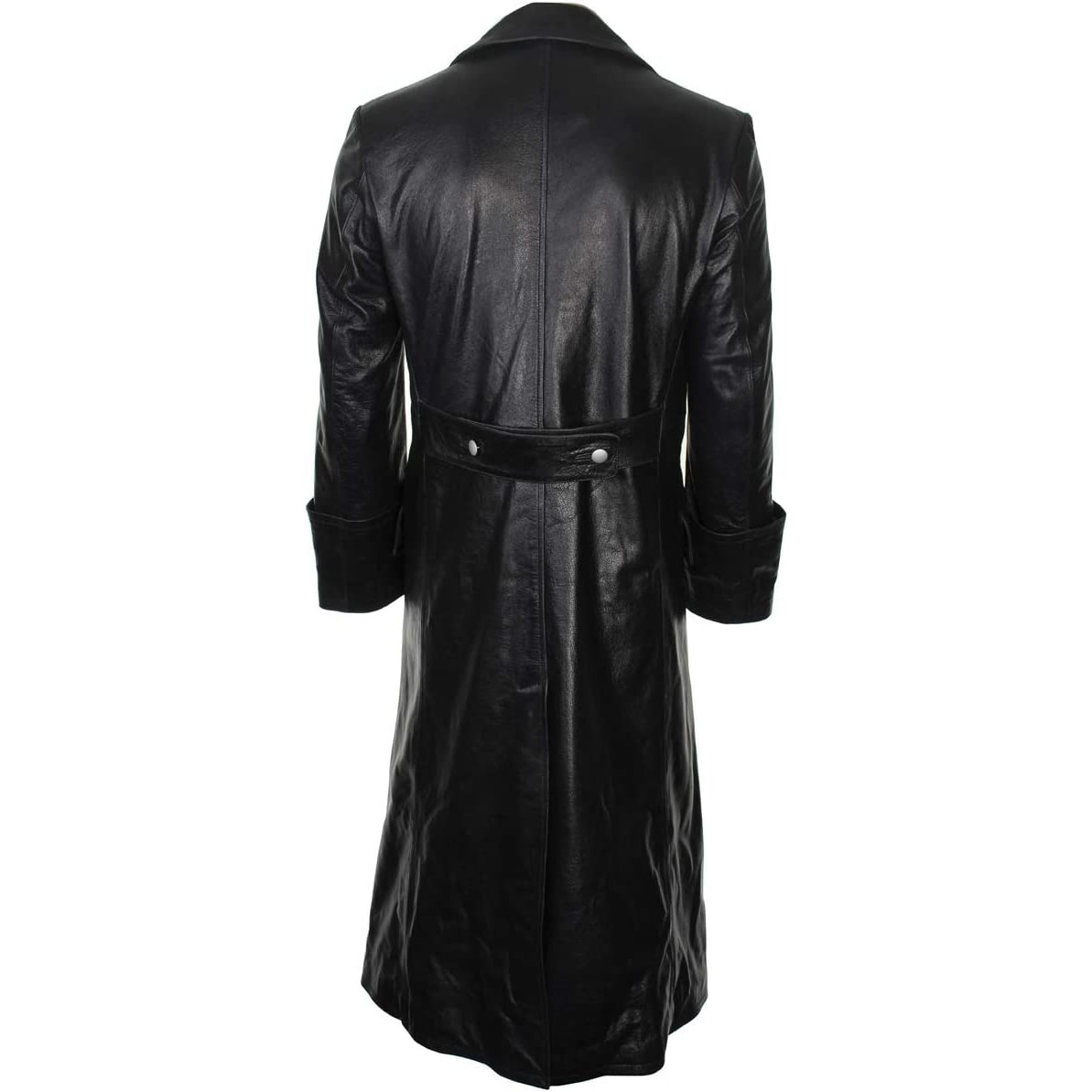 Manteau d'officier en cuir Mil-Tec - Black