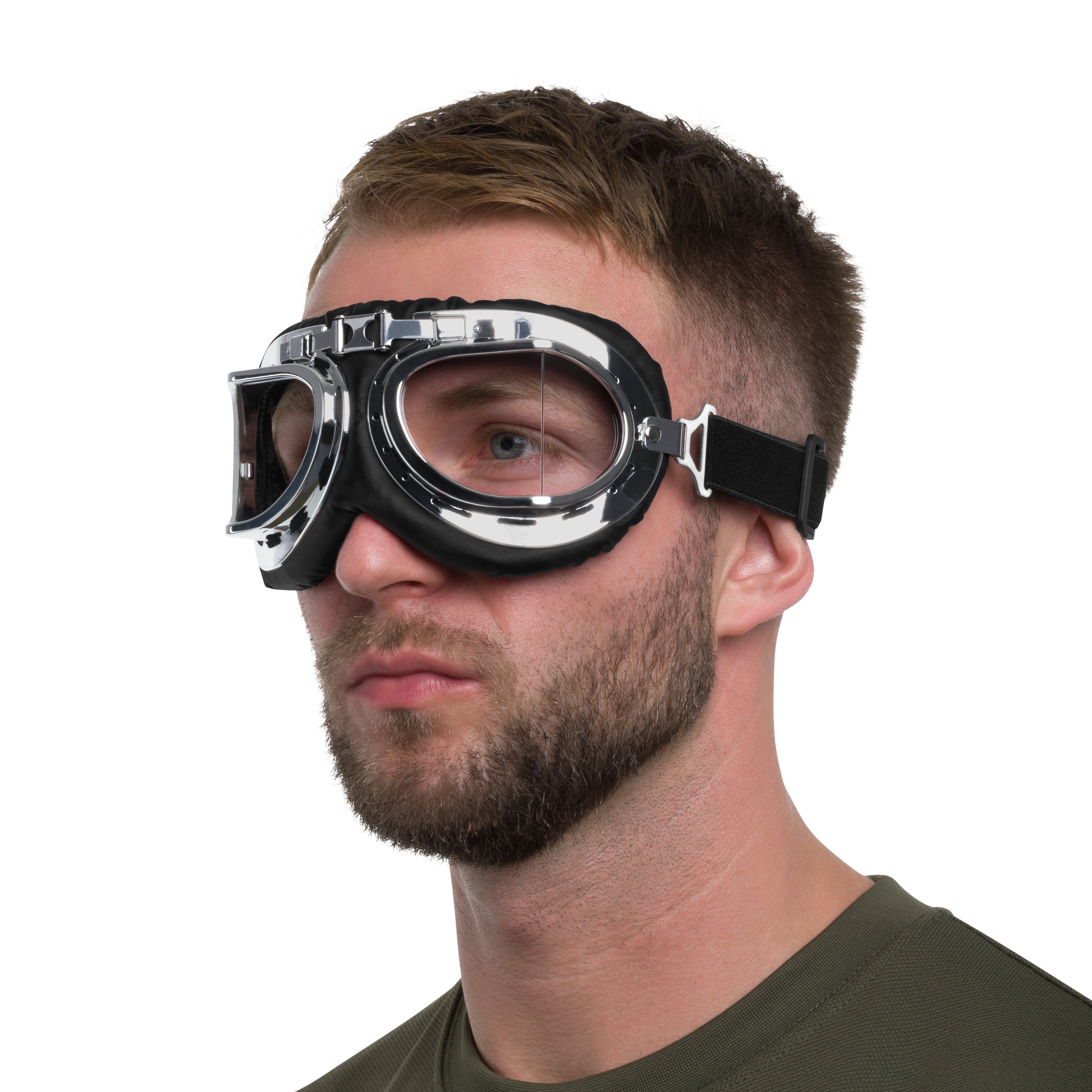 Lunettes de pilotage RAF Mil-Tec - Chrome