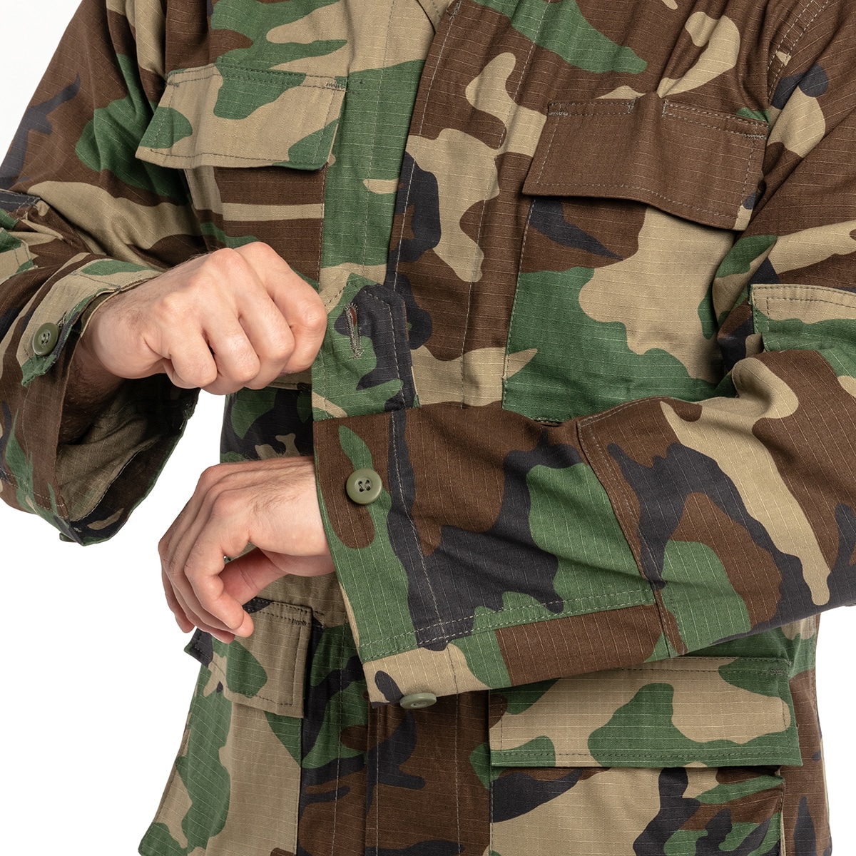 Sweatshirt militaire Teesar BDU Rip-Stop Mil-Tec - Woodland